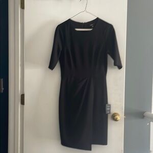 NWT Lulu's Black Asymmetrical Wrap Mini Dress